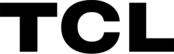 Logo von TCL in Schwarz
