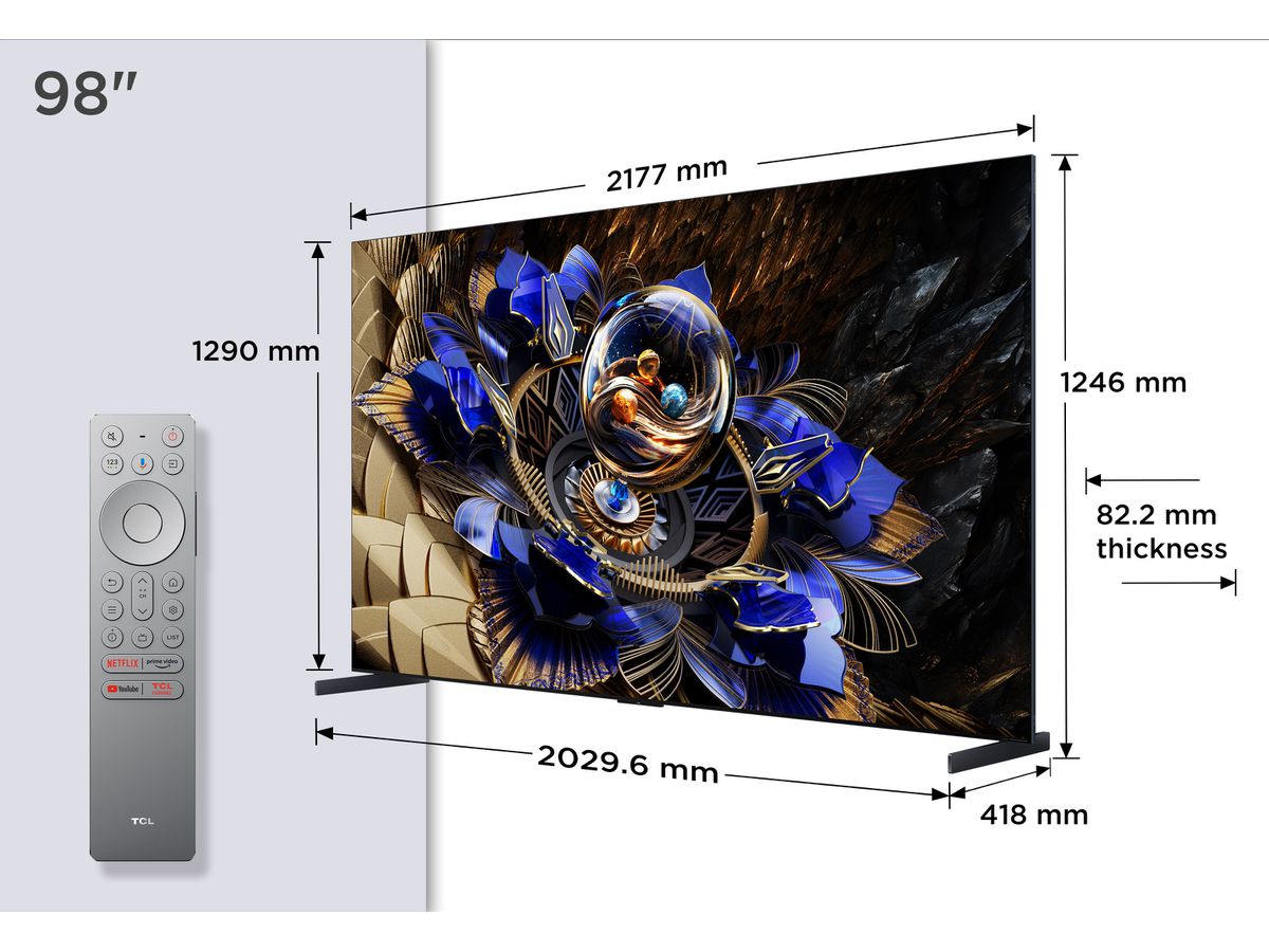 98X11K - 98 Zoll,Premium QD-MiniLED,144Hz,B&O