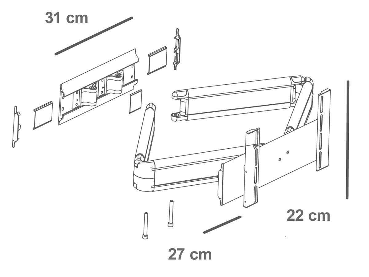 SurroundView S - Grau - (19-26'')