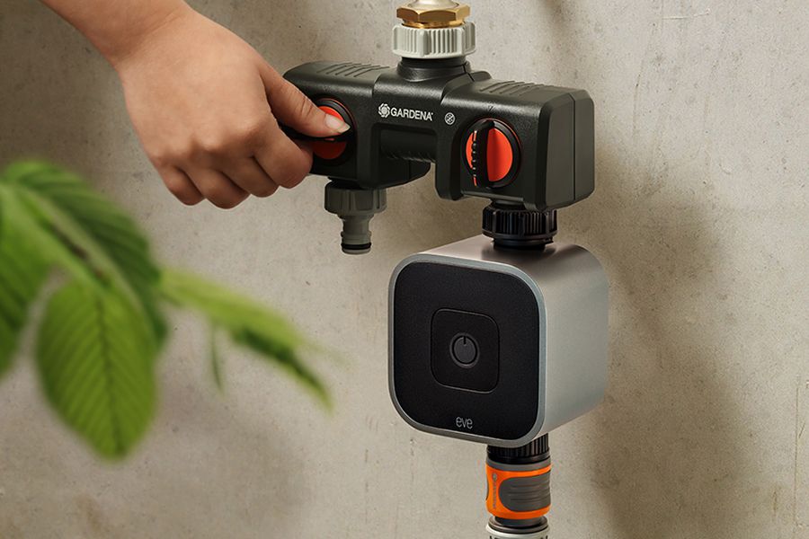 Eve Aqua im Garten installiert