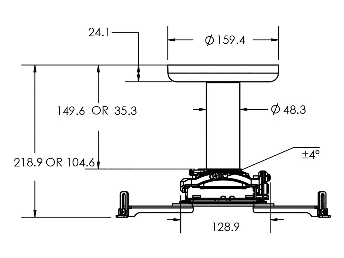 VP1 - Universal Beamer Mount