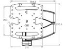 VSF716-B2 - Schwenkbarer Wandhalter Silber