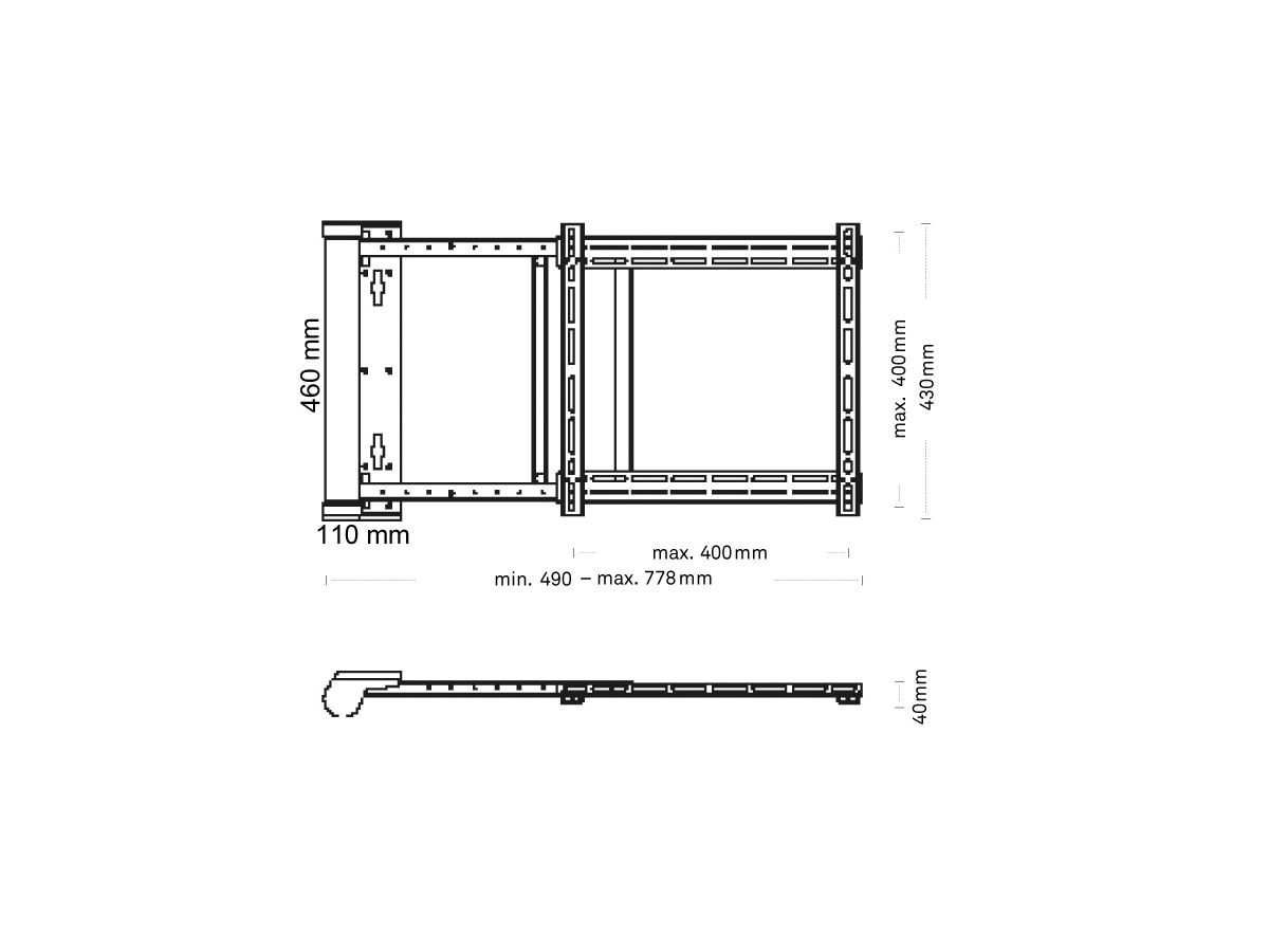 LRM-901-S - Lava Halterung mit IR Fernbedienung