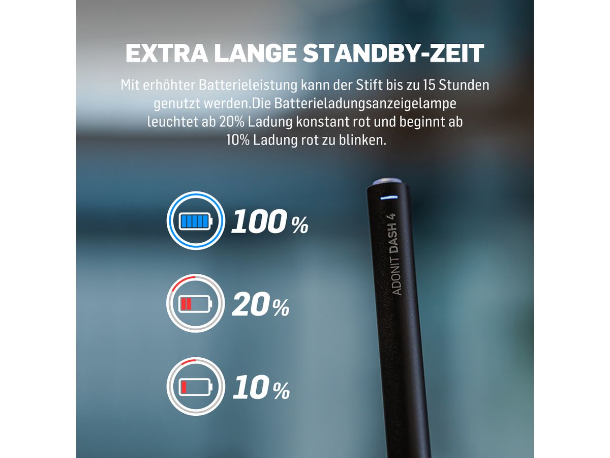 Dash 4 - Dual Mode Stylus, silver