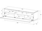 STA260P - Schwarz, Perforation Schwarz, Sockel