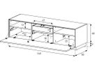 EX32-F-BLK-2-C - Schwarzglas Sockel 2cm Version B