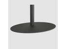CAV-ELLIPS-B - Bodenplatte Oval Stahl schwarz, 70x45 cm