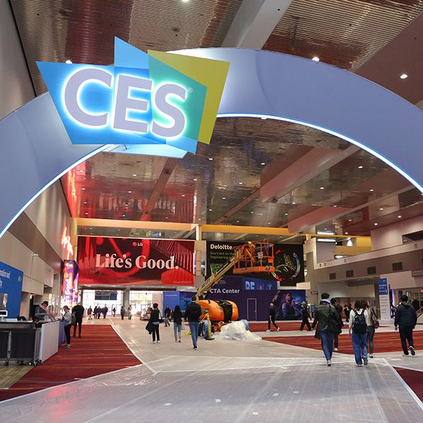 Foto des Eingangsbereiches der CES Las Vegas 2023
