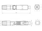 SC-Stecker passend für Multimode Glas - 10er Set