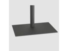 CAV-SQUARE-B - Base acier noir 60x45 cm