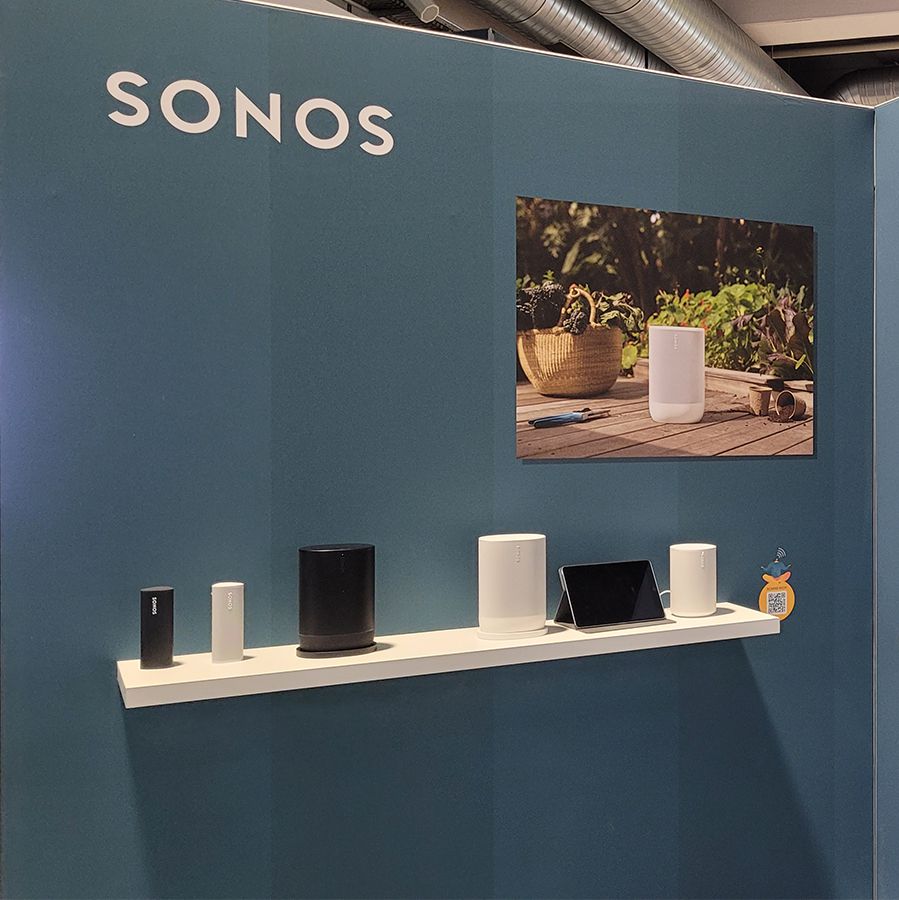 Messebild novis Stand an der Home & Professional 24 - Sonos Stand links