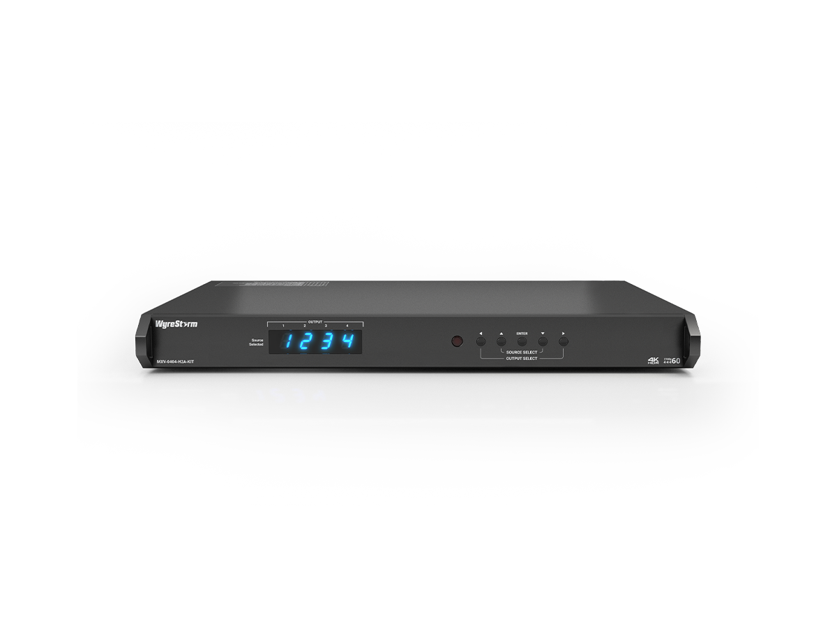 MXV-0404-H2A-KIT - Matrix HDBT KIT 4x4 4K inkl. RX, Audio