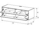 EX10-FF Grauglas Sockel 8cm Version A
