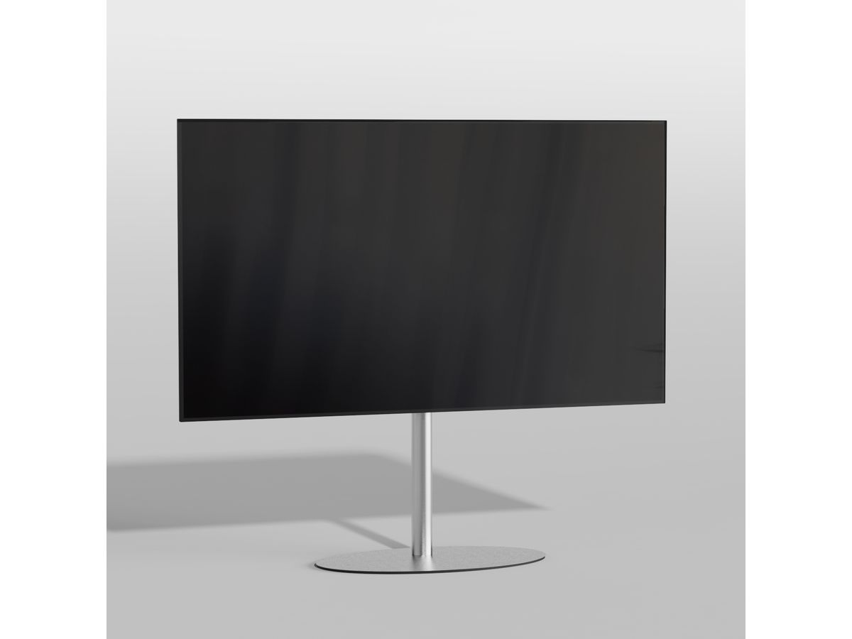 TV-Ständer ELLIPS Edelstahl - Höhe 100 cm