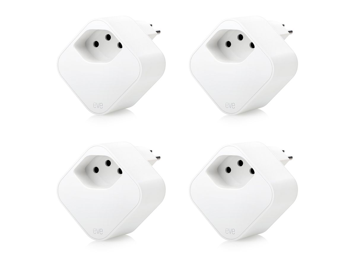 Eve Energy - CH (Matter) 4er Pack - Smarte Steckdose mit Verbrauchsmessung