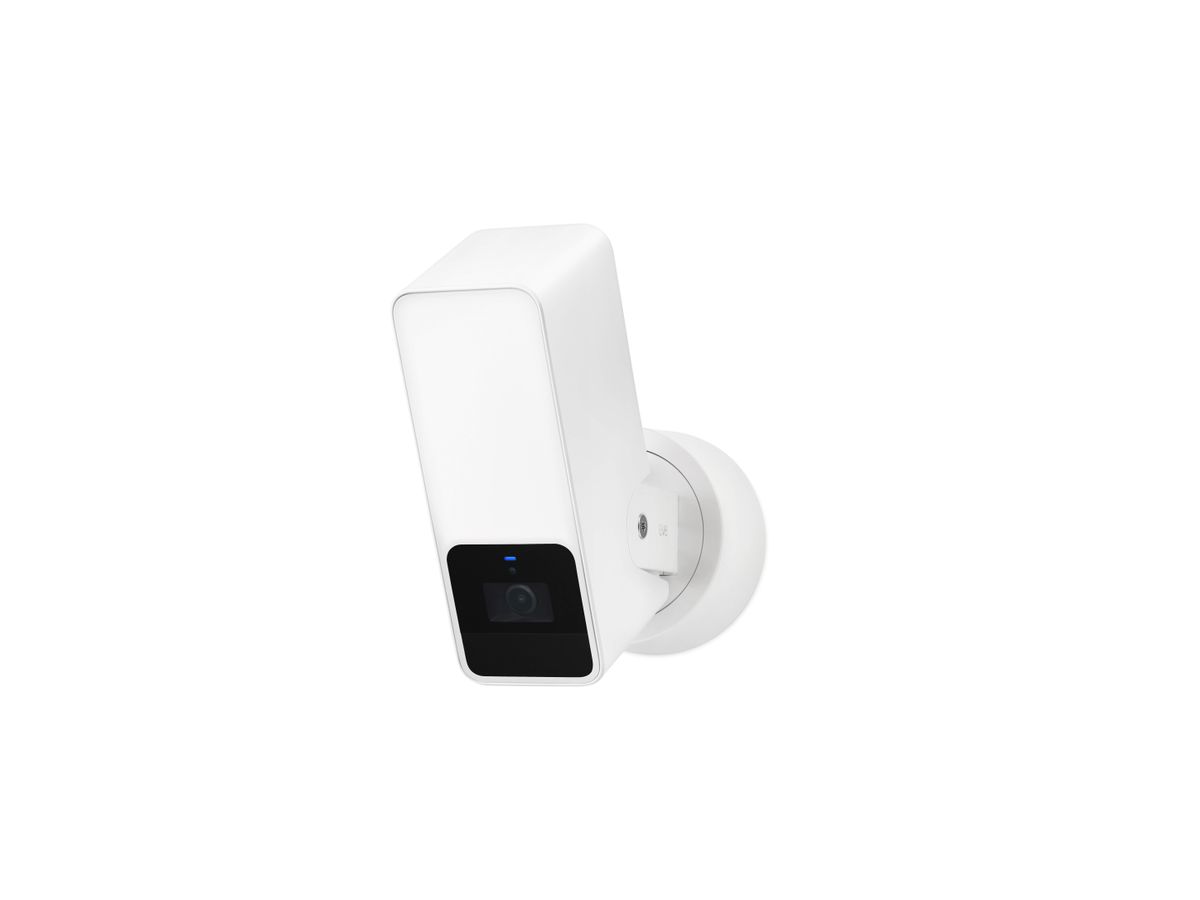 Outdoor Cam - White Edition - Smarte Flutlichtkamera weiss