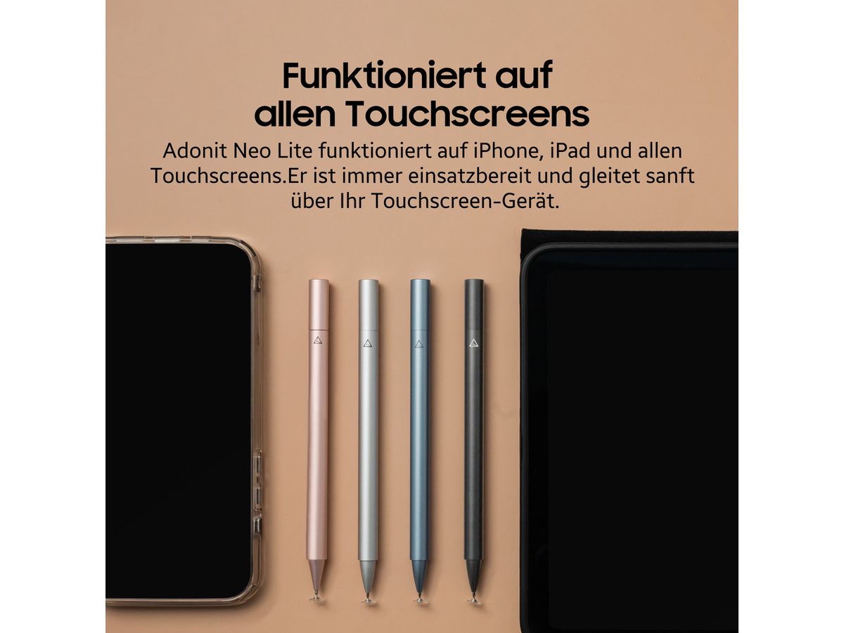 Neo Lite - All Touchscreen Disc-Stylus, Silber