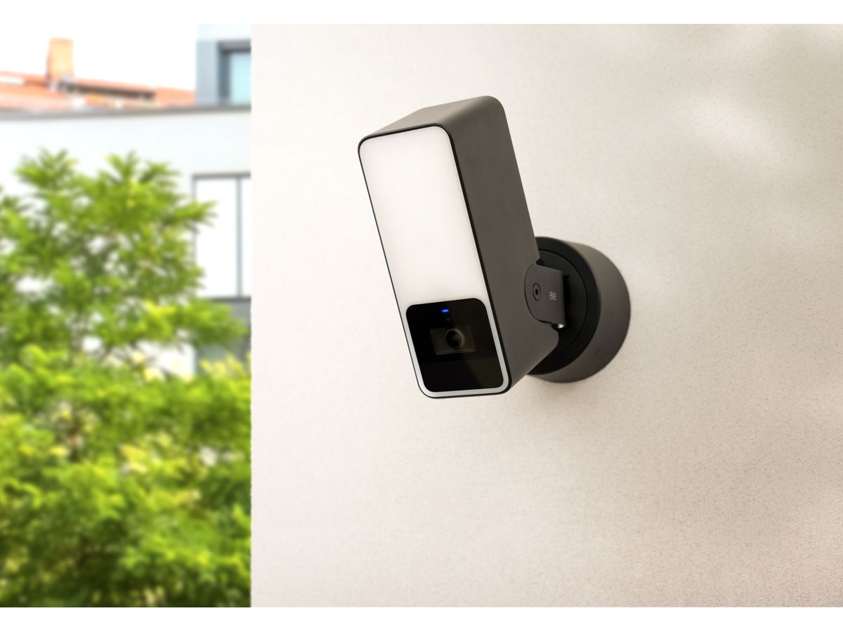 Outdoor Cam - Smarte Flutlichtkamera schwarz