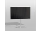 SQUARE100S01 - TV-Ständer SQUARE, Edelstahl, 1m, 75-400