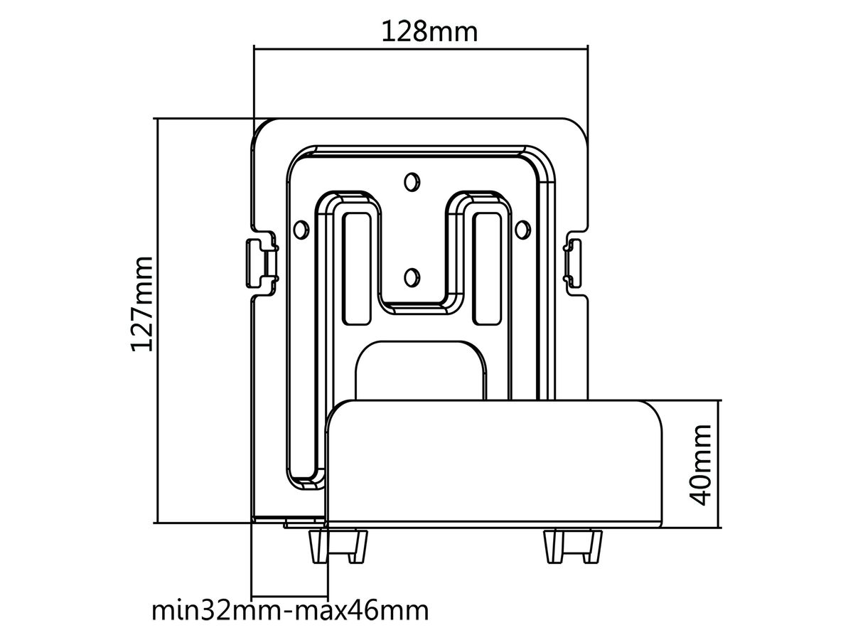 CHU2S - Universelle Halterung für Media Player
