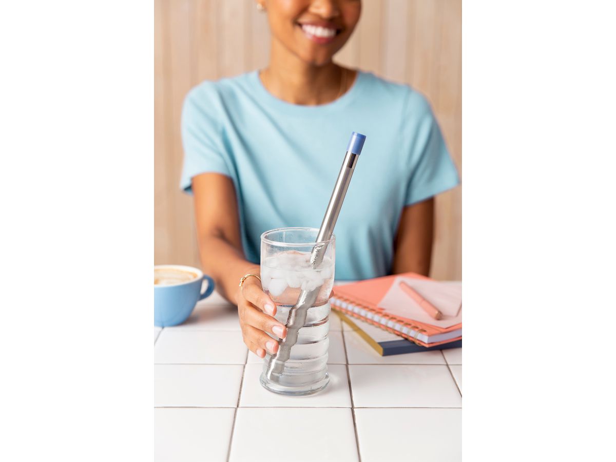 SIP, Strohhalm Wasserfilter - Stormy Blue, inkl. Carry-Case