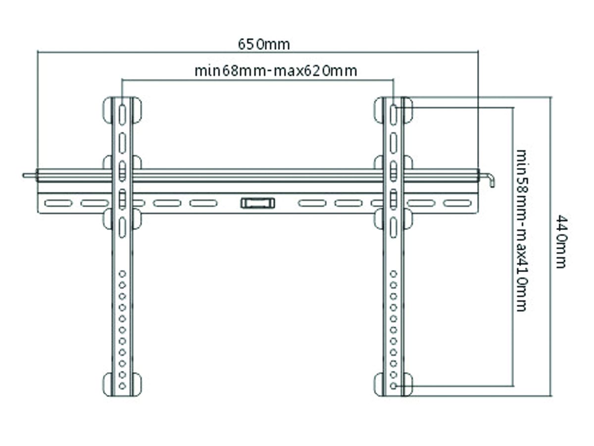 WMF003 - Wandhalterung fix 37"-70"