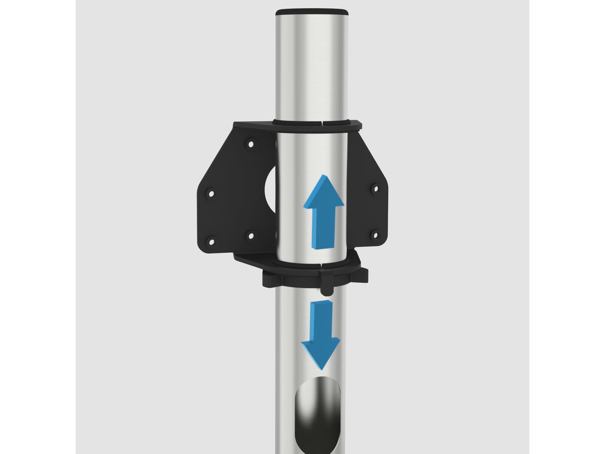 CAV-PS100S - Säule 50mm Edelstahl, Höhe 100 cm