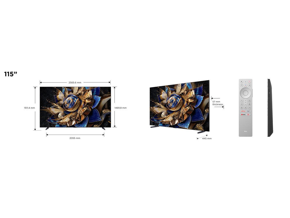 115X955 Max - 115 pouces, Premium QD-Mini LED, 144Hz,