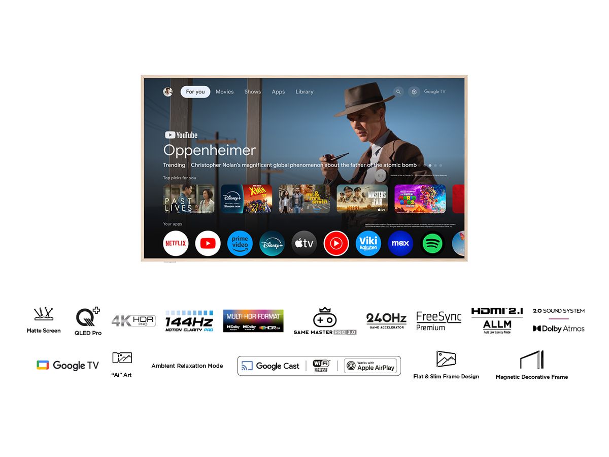 75A300W - 75 Zoll, QLED Pro,GoogleTV