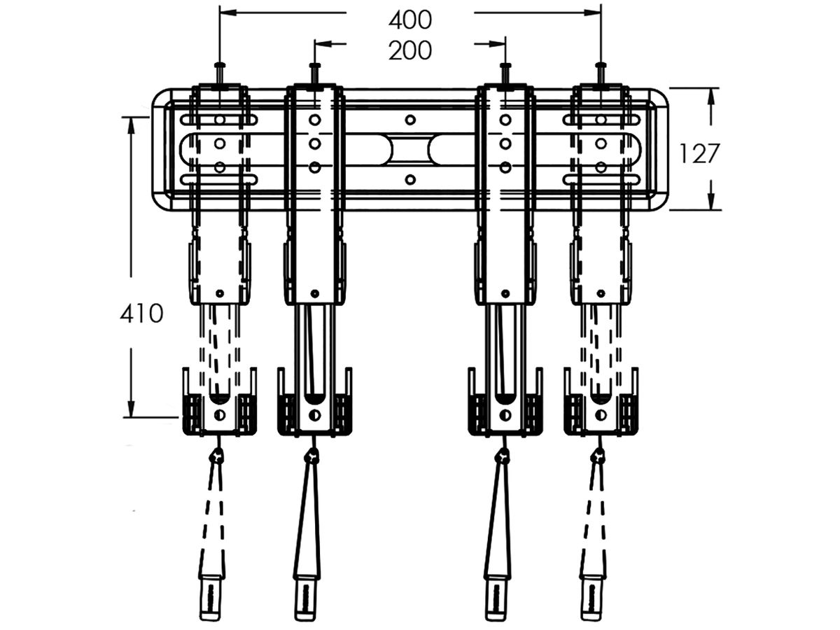 VML5-B2 - Fixe Wandhalterung - Premium Medium