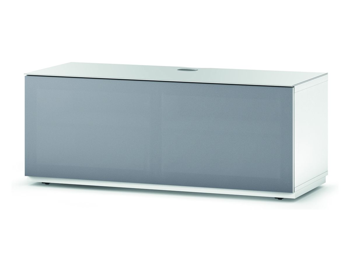 STA110T - Blanc, tissu gris, socle