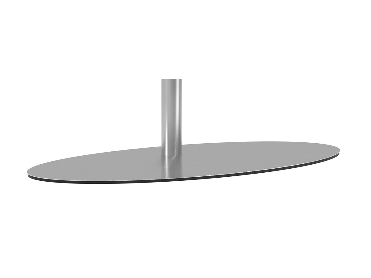 CAV-ORBIT-S - Bodenplatte Oval Edelstahl, 98x45 cm