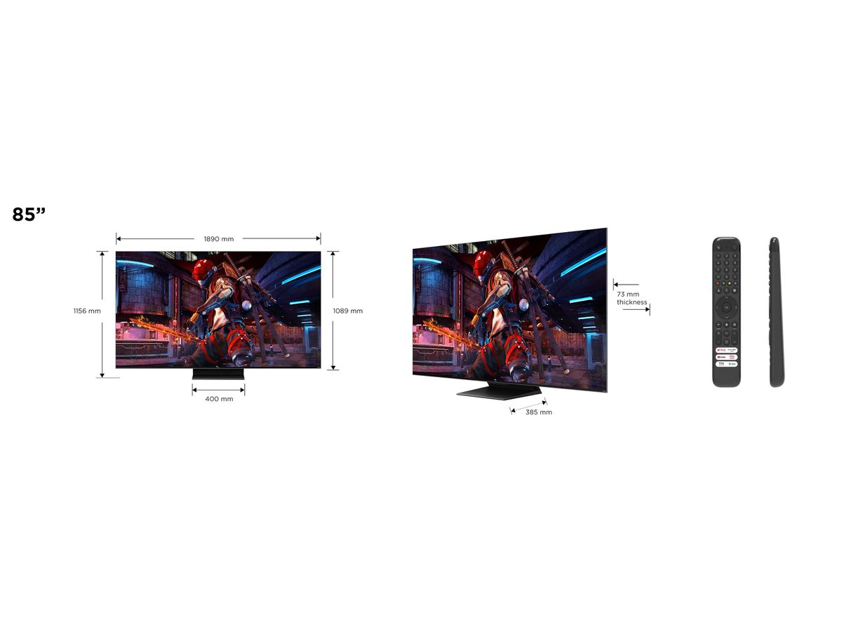 85C745 - 85 Zoll, 4K UHD, QLED, GoogleTV, 144Hz