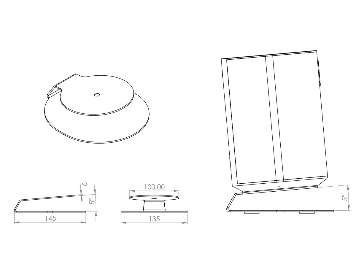 Pied de table pour Sonos Era 100 - blanc