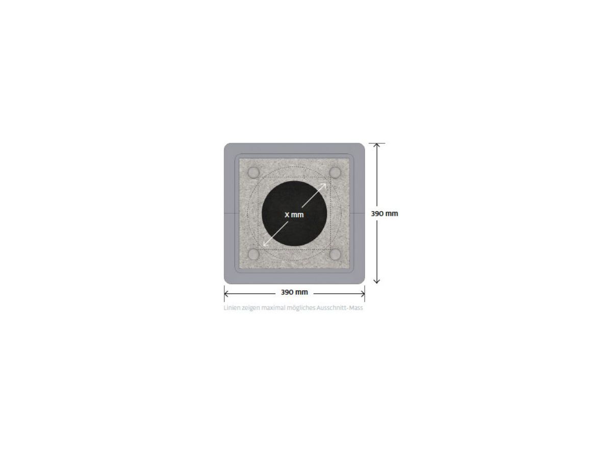 Klipsch Swiss-Logement d'installation L - Diamètre de découpe 250mm