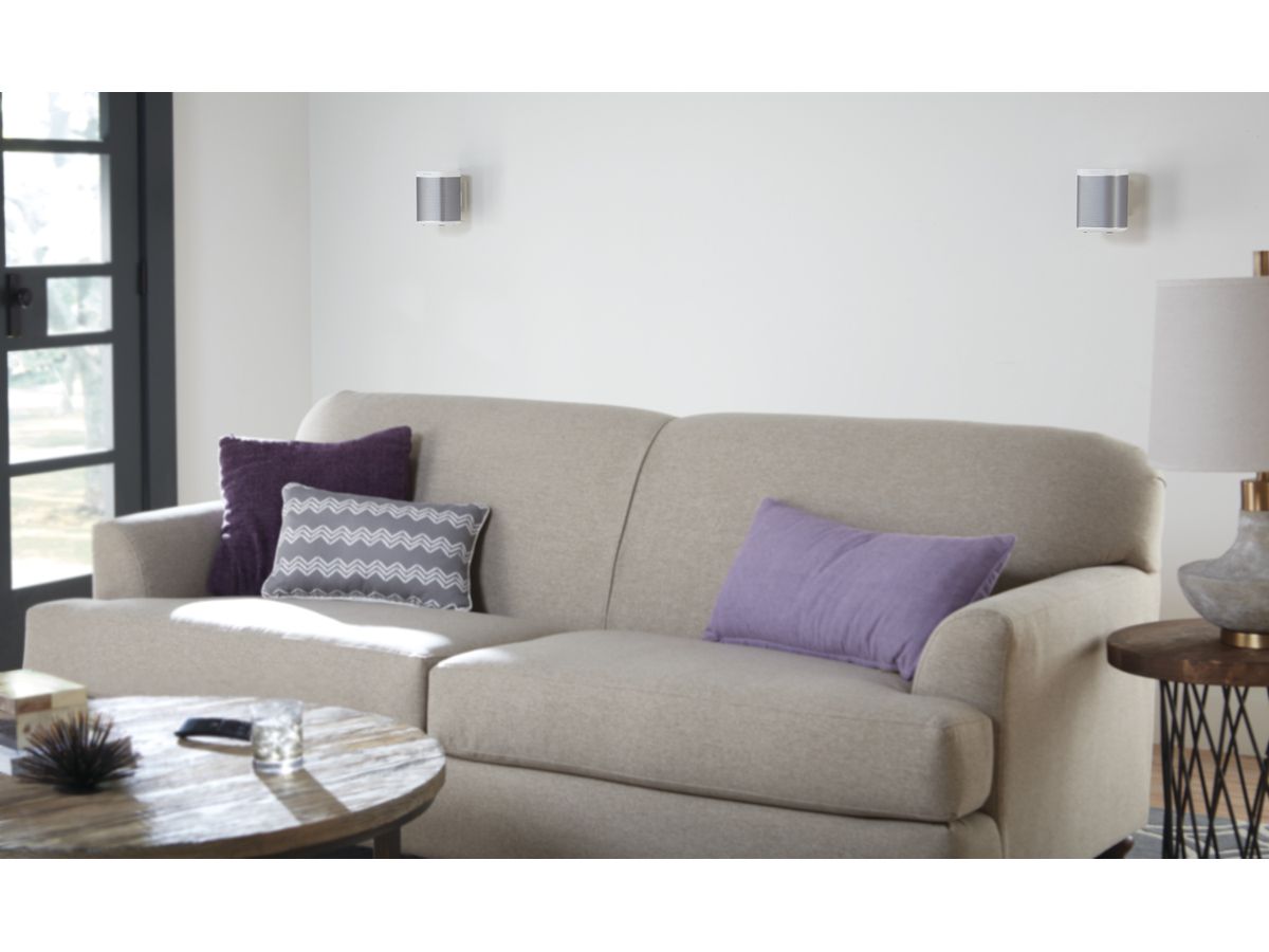 Wandhalter Paar zu Sonos ONE, PLAY:1 & 3 - weiss