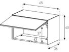 ED50-U Weissglas Version B - Front Grau
