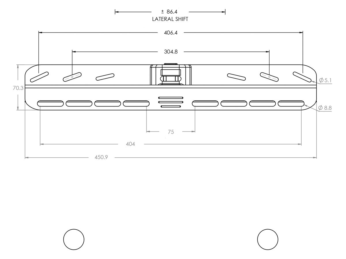 VML41-B2 - Fixe Wandhalterung - Medium