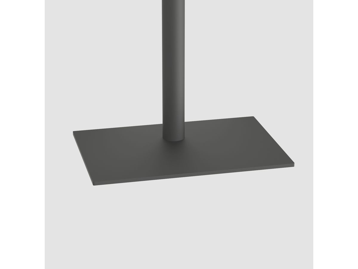 CAV-P100B - Colonne 60mm acier noir, hauteur 100 cm