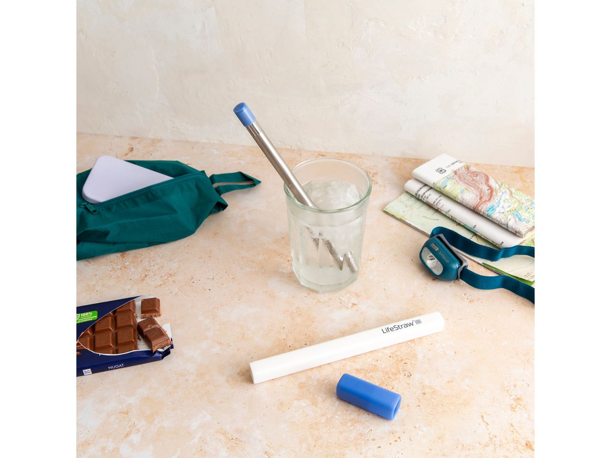 SIP, Strohhalm Wasserfilter - Stormy Blue, inkl. Carry-Case