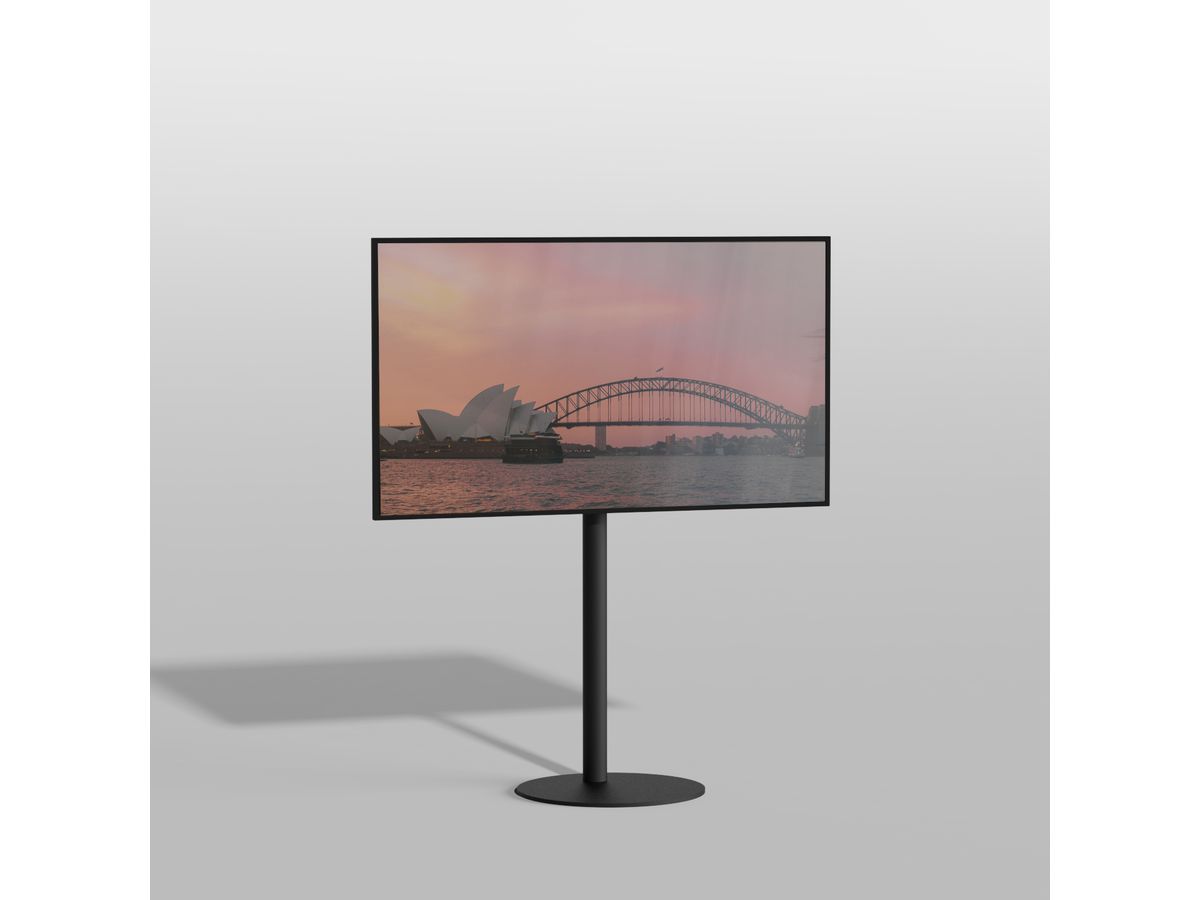 GATE100B01 - TV-Ständer GATE, Schwarz, 1m, 75x400