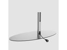 CAV-ORBIT-S - Bodenplatte Oval Edelstahl, 98x45 cm