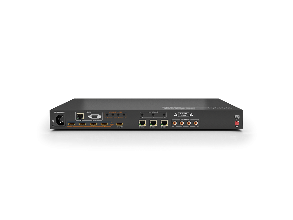 Wyrestorm MX-0404-KIT - Matrix HDBT KIT 4x4 4K inkl. RX, Audio
