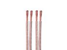 SHL7254 - Lautsprecherkabel 2.5mm transparent, 100