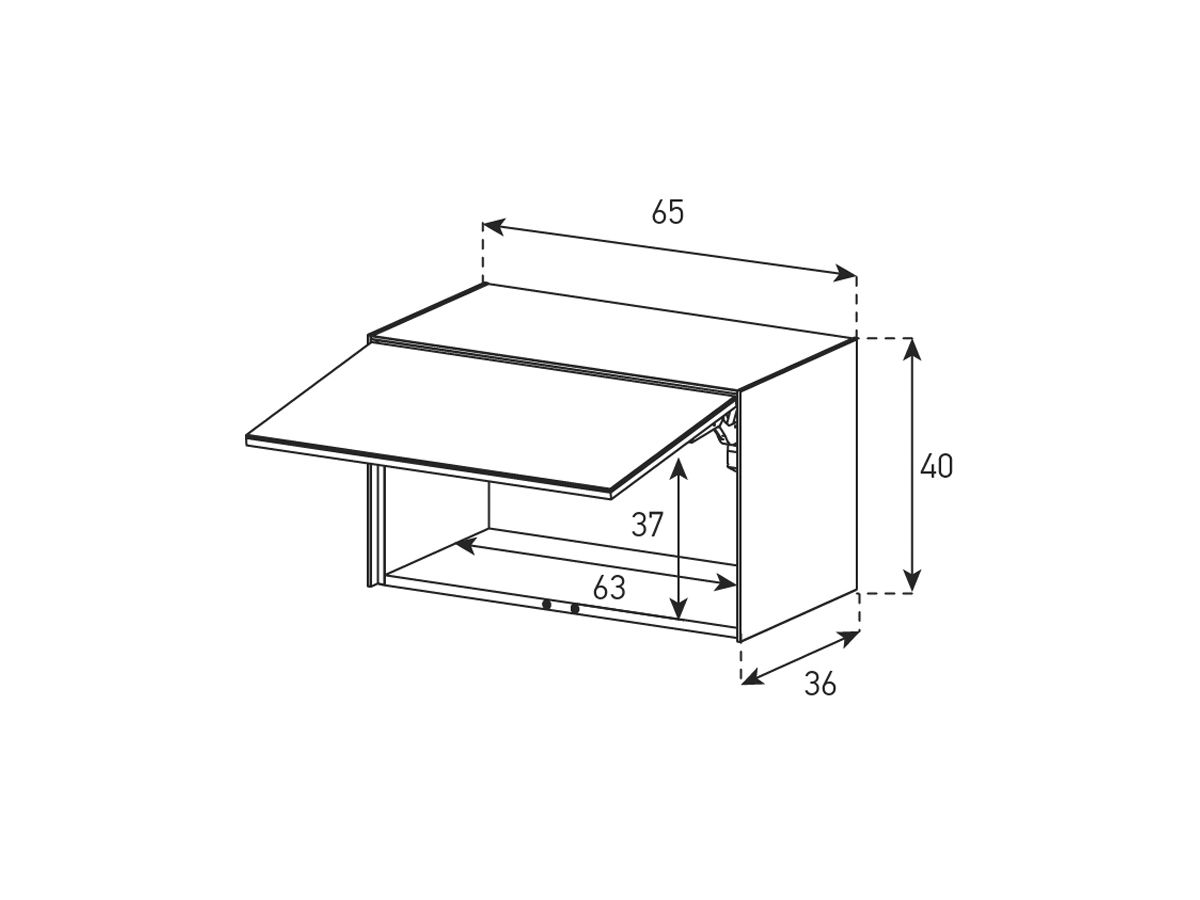 ED50-U Weissglas Version B - Front Grau