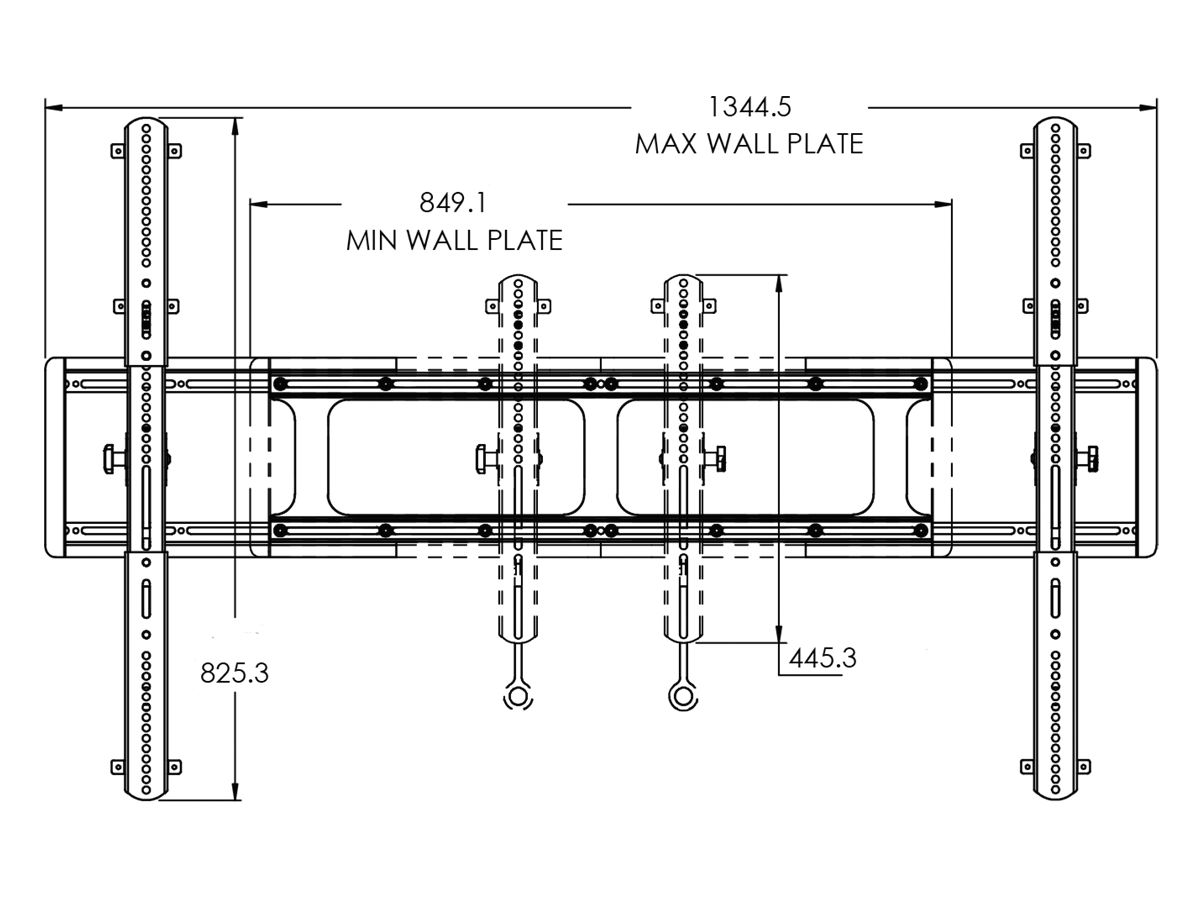 VXT7-B2 - Wandhalter Neigbar und Ausziehbar