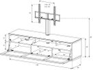 STA261T - Schwarz, Stoff Schwarz, Sockel