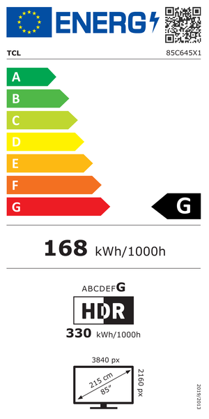 Étiquette énergétique 251965