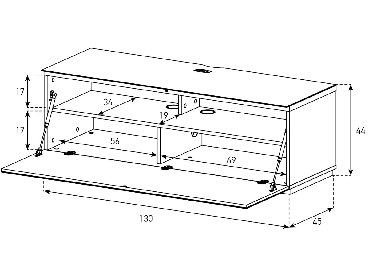 STA130F - Blanc, abattant blanc, socle