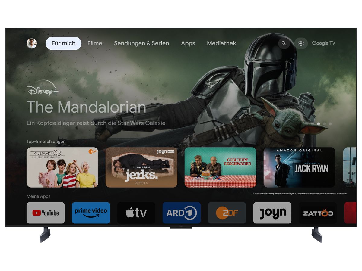 85C855 - 85 Zoll, 4K UHD, MiniLED, GoogleTV, 144H